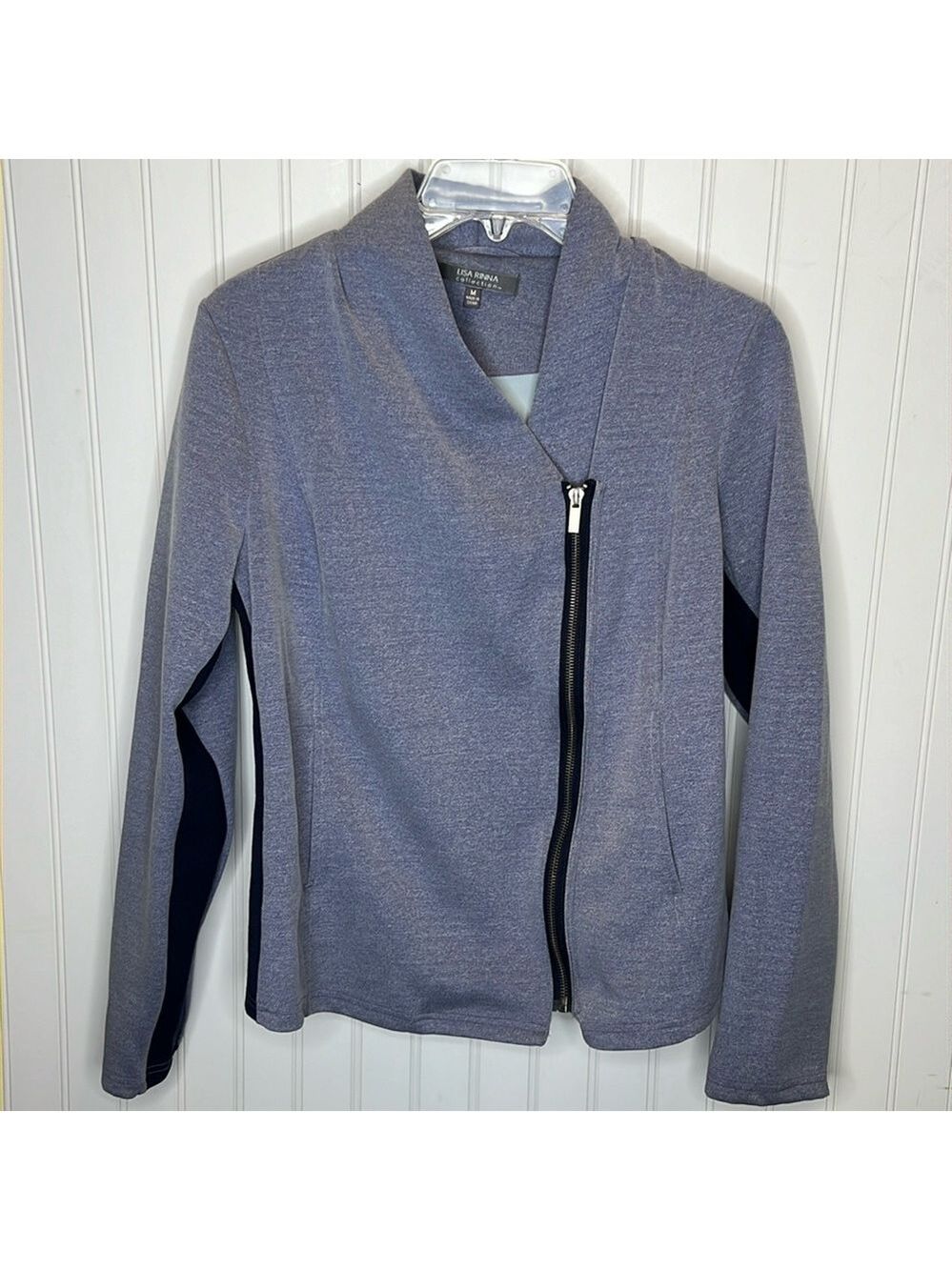Zip Up Moto Jacket Size Medium